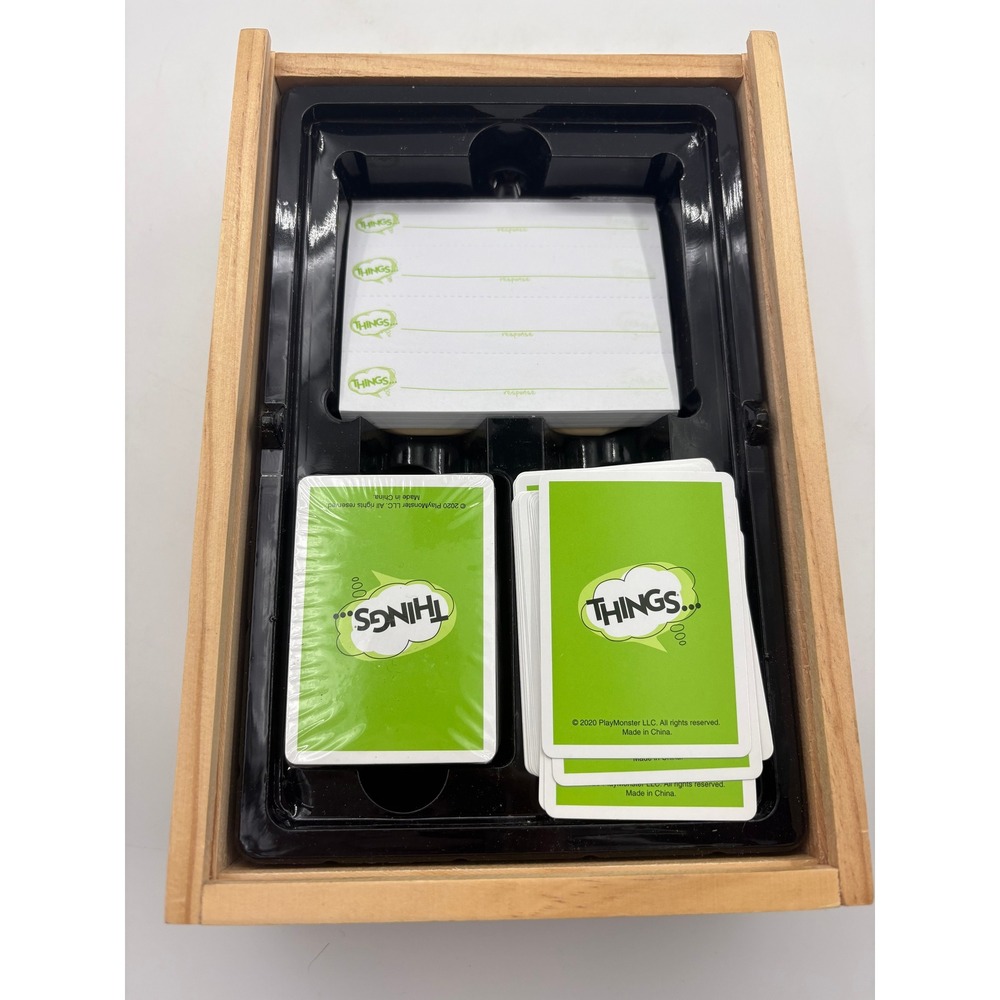 The Game of Things PlayMonster Party Game 2020 Wood Box Humor Card Game - Picture 3 of 7